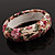 Floral Fabric Bangle Bracelet -18cm Length - view 8