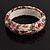 Floral Fabric Bangle Bracelet -18cm Length - view 9