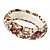 Floral Fabric Bangle Bracelet -18cm Length - view 10