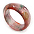Pink Glittering Resin 'Fruit' Bangle Bracelet - 20cm Length - view 5