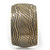 Brushed Gun Metal 'Picotage' Silhouette Cuff Bracelet - up to 20cm Length - view 6