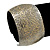 Brushed Gun Metal 'Florentina' Silhouette Cuff Bracelet - up to 18cm Length - view 2