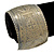 Brushed Gun Metal 'Pilgrim' Silhouette Cuff Bracelet - up to 20cm Length - view 6
