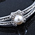 Classic Crystal, Simulated Pearl Bracelet In Rhodium Plating - Up to 17cm Length - view 5