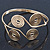 Greek Style Swirl Upper Arm, Armlet Bracelet In Gold Plating - Adjustable - view 12