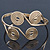 Greek Style Swirl Upper Arm, Armlet Bracelet In Gold Plating - Adjustable - view 8
