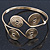 Greek Style Swirl Upper Arm, Armlet Bracelet In Gold Plating - Adjustable - view 10