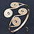 Greek Style Swirl Upper Arm, Armlet Bracelet In Gold Plating - Adjustable - view 13