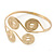 Greek Style Swirl Upper Arm, Armlet Bracelet In Gold Plating - Adjustable - view 4