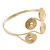 Greek Style Swirl Upper Arm, Armlet Bracelet In Gold Plating - Adjustable - view 5