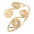 Greek Style Swirl Upper Arm, Armlet Bracelet In Gold Plating - Adjustable - view 3