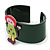 Dark Green, Yellow, Light Green, Purple, Pink Dolly Acrylic Wide Cuff Bracelet - 19cm L - view 4
