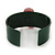 Dark Green, Light Pink, Deep Pink 'Modern Flower' Acrylic Cuff Bracelet - 19cm L - view 5