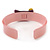 Light Pink, Purple Acrylic 'Kitty' Cuff Bracelet - 19cm L - view 4