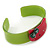 Salad Green, Magenta Acrylic 'Kitty' Cuff Bracelet - 19cm L - view 5