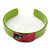 Salad Green, Magenta Acrylic 'Kitty' Cuff Bracelet - 19cm L - view 7