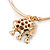 Gold Tone Slip-On Cuff Bracelet With A Black Enamel Elephant Charm - 19cm L - view 4