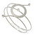 Silver Tone Open Circle Geometric with Clear Accent Upper Arm/ Armlet Bracelet - up to 27cm L - view 6
