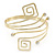 Greek Style Upper Arm, Armlet Bracelet In Gold Plating - 28cm L - Adjustable