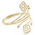 Greek Style Upper Arm, Armlet Bracelet In Gold Plating - 28cm L - Adjustable - view 5