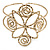 Egyptian Style Twirl Upper Arm, Armlet Bracelet In Hammered Antique Gold Plating - Adjustable