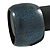 Wide Chunky Cracked Effect Wood Bracelet Bangle (Teal Blue/ Black) - Medium - 19cm L - view 2