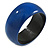 Blue Wood Bangle Bracelet - Medium - up to 18cm L(Possible Natural Irregularities)