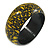 Yellow/ Black Wood Bangle Bracelet - Medium - up to 18cm L