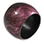 Oversized Chunky Wide Wood Bangle (Pink & Black) - Medium Size - view 4