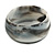 Off Round Blurred White/ Black Acrylic Bangle Bracelet Matte Finish - Medium Size - view 4