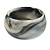 Off Round Blurred White/ Black Acrylic Bangle Bracelet Matte Finish - Medium Size - view 6
