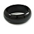 Black Round Wooden Bangle Bracelet - Medium Size - view 4