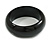 Black Round Wooden Bangle Bracelet - Medium Size - view 5