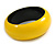 Yellow Round Wooden Bangle Bracelet - Medium Size - view 4