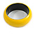 Yellow Round Wooden Bangle Bracelet - Medium Size - view 5
