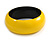 Yellow Round Wooden Bangle Bracelet - Medium Size - view 6