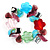 Multi-Coloured Beaded Glass Floral Flex Bracelet - view 5