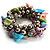Multi-Coloured Sea Shell Flex Bracelet