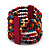 Multicoloured Multistrand Wood Bead Bracelet - up to 19cm wrist - view 2