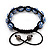 Unisex Bracelet Crystal Sapphire Blue Coloured Crystal Beads 10mm - Adjustable - view 5