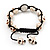 Antique White Skull Shape Stone Beads Bracelet - 11mm diameter - Adjustable - view 7