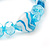 Light Blue Heart & Faceted Bead Flex Bracelet - 18cm Length - view 4