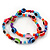 Set Of 2 Multicoloured 'Evil Eye' Flex Teen Bracelets - Adjustable - view 6