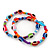 Set Of 2 Multicoloured 'Evil Eye' Flex Teen Bracelets - Adjustable - view 5