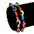 Set Of 2 Multicoloured 'Evil Eye' Flex Teen Bracelets - Adjustable - view 2