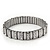 Unisex Silver Plated Swarovski Crystal Flex Tennis Bracelet - 20cm Length