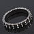 Unisex Silver Plated Swarovski Crystal Flex Tennis Bracelet - 20cm Length - view 7