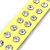 Crystal Studded Neon Yellow Faux Leather Strap Bracelet - Adjustable up to 20cm - view 4