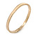 Thin Magnolia Enamel 'Heart Of Gold' Slip-On Bangle Bracelet In Gold Plating - 18cm Length