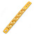 Crystal Studded Yellow Faux Leather Strap Bracelet (Gold Tone) - Adjustable up to 22cm - view 3